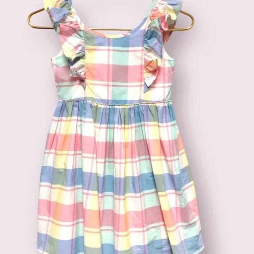 Tommy Bahama 3 piece pastel plaid dress with hat and diaper cover size 24 m